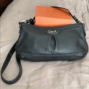 Black Leather Coach Crossbody